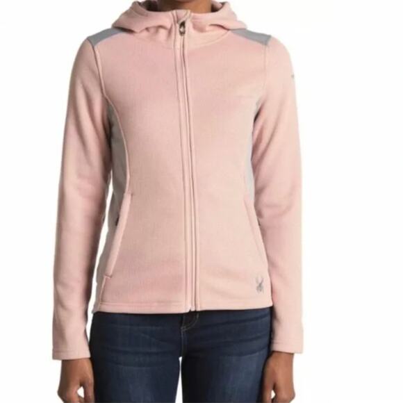 Spyder Misty Rose Layna Full Zip Pink Jacket - Picture 1 of 11